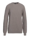 Giorgio Armani Man Sweater Taupe Size 46 Virgin Wool, Cashmere In Grey