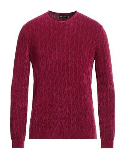 Giorgio Armani Man Sweater Fuchsia Size 46 Viscose, Virgin Wool, Cotton In Pink