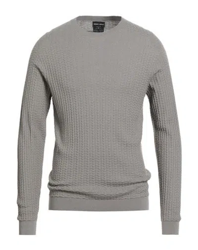 Giorgio Armani Man Sweater Grey Size 44 Cotton, Cashmere, Silk In Gray