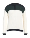 Giorgio Armani Man Sweater Ivory Size 44 Cotton In White