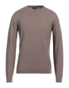 Giorgio Armani Man Sweater Khaki Size 38 Cotton, Cashmere, Silk In Beige