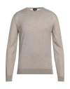 Giorgio Armani Man Sweater Khaki Size 42 Silk, Cashmere, Linen In Beige