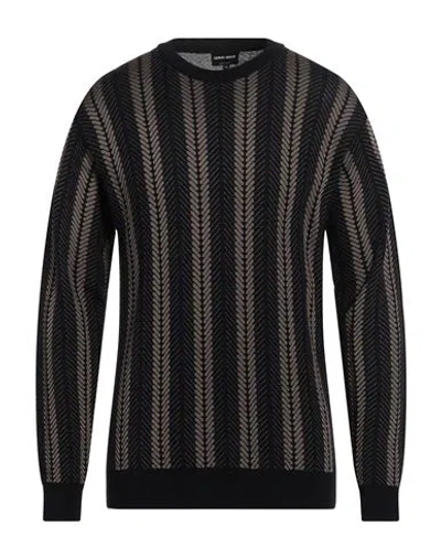 Giorgio Armani Man Sweater Khaki Size 44 Viscose, Virgin Wool, Silk In Beige