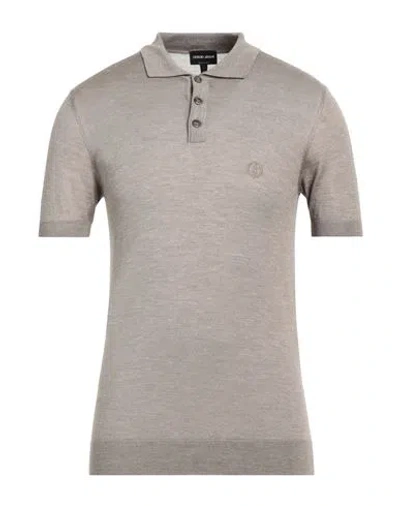 Giorgio Armani Man Sweater Khaki Size 38 Silk, Cashmere, Linen In Beige
