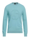 Giorgio Armani Man Sweater Light Green Size 46 Virgin Wool