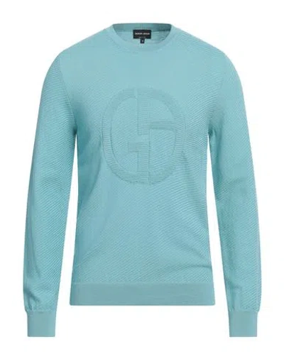 Giorgio Armani Man Sweater Light Green Size 46 Virgin Wool