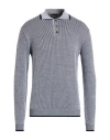 Giorgio Armani Man Sweater Midnight Blue Size 44 Virgin Wool In Blue