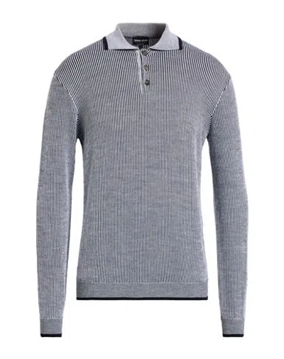 Giorgio Armani Man Sweater Midnight Blue Size 44 Virgin Wool