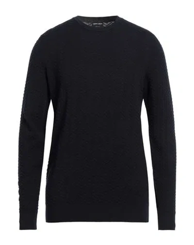 Giorgio Armani Man Sweater Midnight Blue Size 38 Virgin Wool, Polyester
