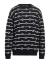 Giorgio Armani Man Sweater Midnight Blue Size Xl Virgin Wool In Blue