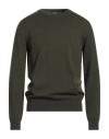 Giorgio Armani Man Sweater Military Green Size 44 Cashmere In Green