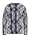 Giorgio Armani Man Sweater Plum Size 40 Cotton, Silk, Elastane In Purple