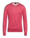 Giorgio Armani Man Sweater Red Size 46 Silk, Cashmere, Linen In Red