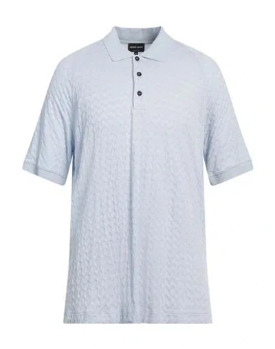 Giorgio Armani Man Sweater Sky Blue Size 46 Viscose, Cashmere, Elastane