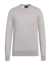 Giorgio Armani Man Sweater Taupe Size 44 Virgin Wool In Grey