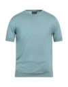 Giorgio Armani Man Sweater Turquoise Size 46 Silk, Cotton In Blue