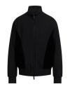 Giorgio Armani Man Sweatshirt Black Size Xl Polyamide, Elastane, Viscose, Cupro In Black