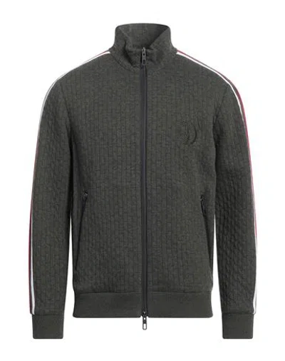 Giorgio Armani Man Sweatshirt Grey Size 38 Cotton, Polyamide, Cashmere