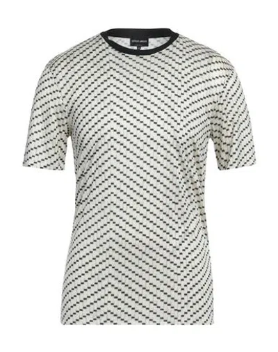 Giorgio Armani Man T-shirt Beige Size 44 Silk