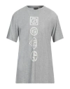 Giorgio Armani Man T-shirt Light Grey Size 42 Viscose In Grey