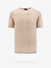 Giorgio Armani T-shirt In Cream