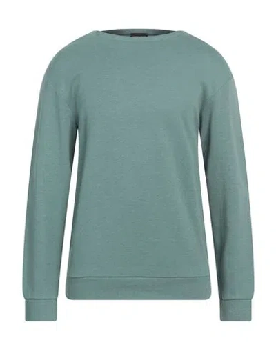 Giorgio Armani Man T-shirt Sage Green Size 46 Cotton, Silk, Cashmere