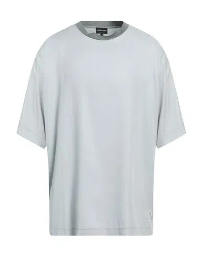 Giorgio Armani Man T-shirt Sky Blue Size 38 Lyocell, Viscose