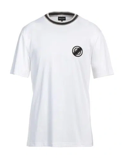Giorgio Armani Man T-shirt White Size 40 Cotton