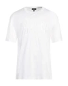 Giorgio Armani Man T-shirt White Size 42 Cotton In White