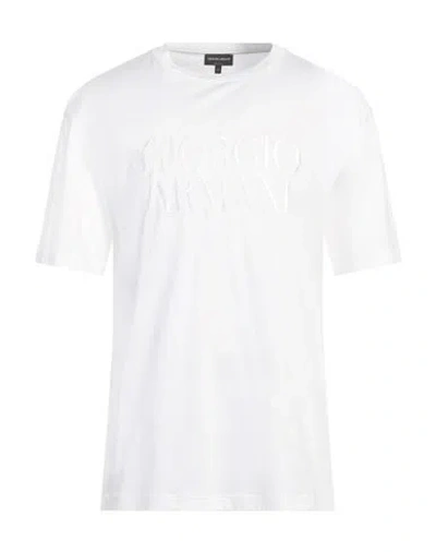 Giorgio Armani Man T-shirt White Size 42 Cotton