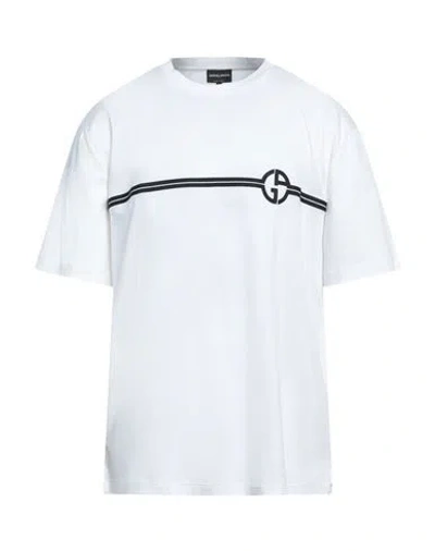 Giorgio Armani Man T-shirt White Size 46 Cotton
