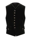 Giorgio Armani Man Tailored Vest Dark Green Size 42 Viscose, Cupro, Elastane In Green