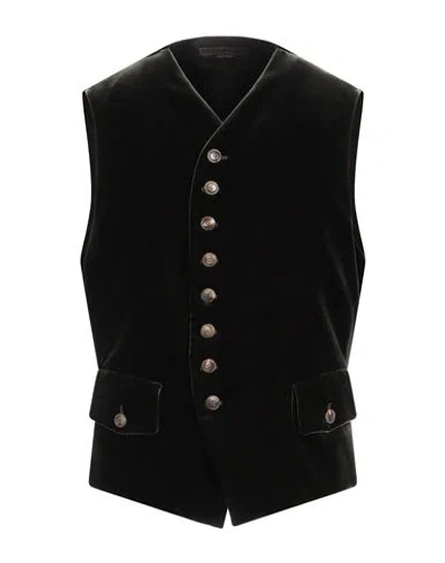 Giorgio Armani Man Tailored Vest Dark Green Size 42 Viscose, Cupro, Elastane