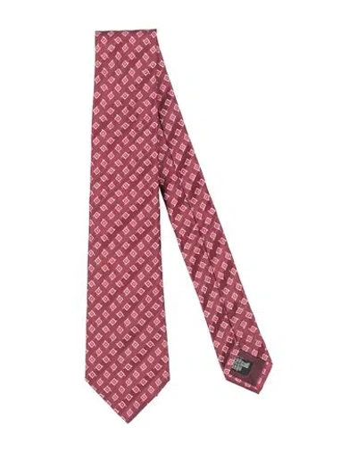 Giorgio Armani Man Ties & Bow Ties Brick Red Size - Silk