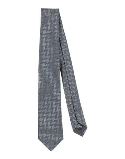 Giorgio Armani Man Ties & Bow Ties Charcoal Size - Silk In Burgundy