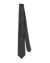 Giorgio Armani Man Ties & Bow Ties Charcoal Size - Silk In Grey