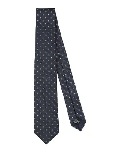 Giorgio Armani Man Ties & Bow Ties Midnight Blue Size - Silk