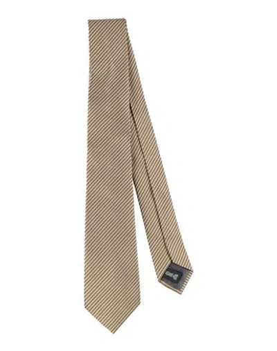 Giorgio Armani Man Ties & Bow Ties Ocher Size - Silk, Cotton In Brown