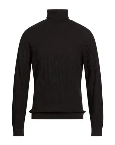 Giorgio Armani Man Turtleneck Black Size 44 Cotton, Cashmere, Silk