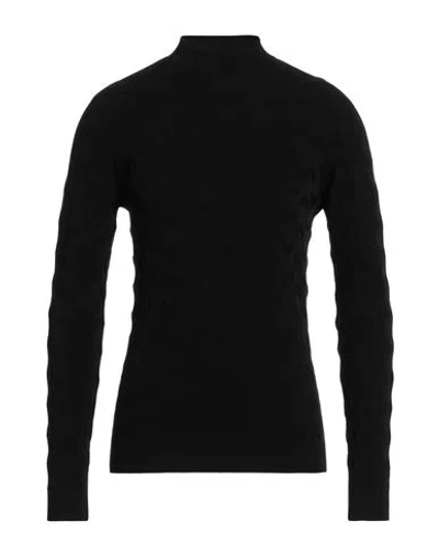 Giorgio Armani Man Turtleneck Black Size 46 Viscose, Polyester