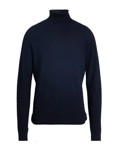 Giorgio Armani Man Turtleneck Midnight Blue Size 48 Cotton, Cashmere, Silk