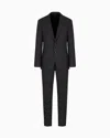 Giorgio Armani Manhattan Line Pinstriped Virgin-wool Single-breasted Suit
