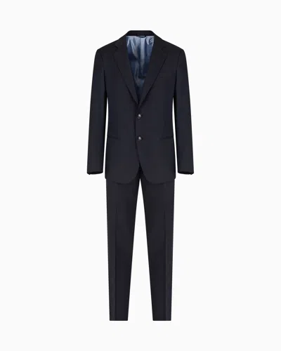 Giorgio Armani Manhattan Line Virgin-wool Single-breasted Suit