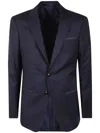 Giorgio Armani Button Blazer In Blue