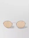 Giorgio Armani Matte Bronze Round Metal Frame Sunglasses