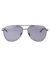 Giorgio Armani Matte Gunmetal Steel Sunglasses In Purple
