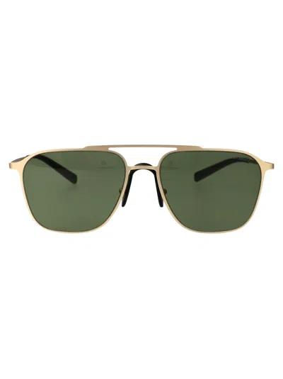 Giorgio Armani Matte Pale Gold Steel Sunglasses
