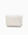Giorgio Armani Shoulder Bag In Leather With Flap Closure In White