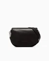 Giorgio Armani Official Store Medium Nappa Leather Shoulder Bag In Black