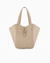 Giorgio Armani Leather Tote Bag With Logo